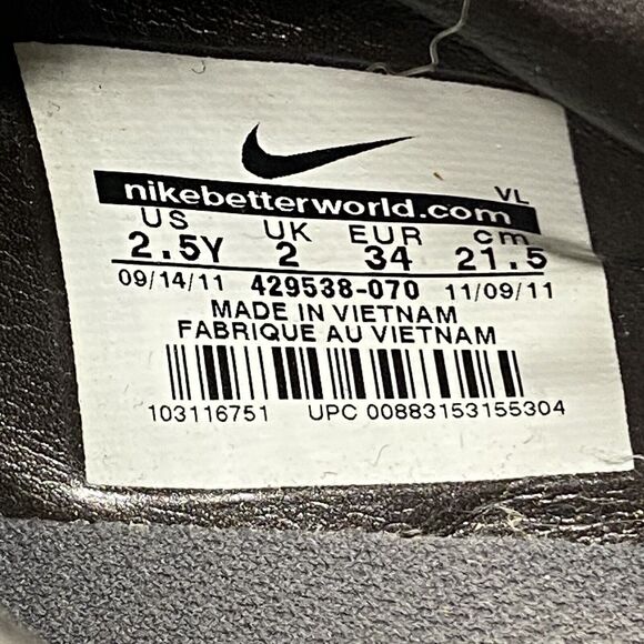 Nike CTR 360 2011 Rare 429538-070 Youth Size 2.5Y Soccer Cleats Shoes GUC - Picture 7 of 7